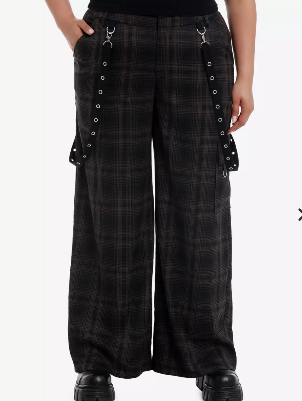 Hot Topic Goth Gringe Skater Streetwear Urban Pants Plis Size 1X Unisex